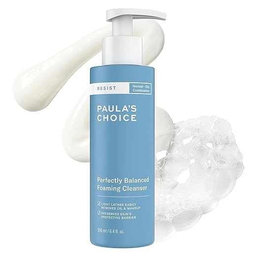 Gentle face cleanser used as the first step of skin flooding routine