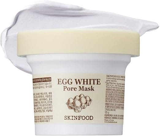 Egg White Pore Mask – K-beauty cult favorite for pore tightening and glow, peel-off mask alternative