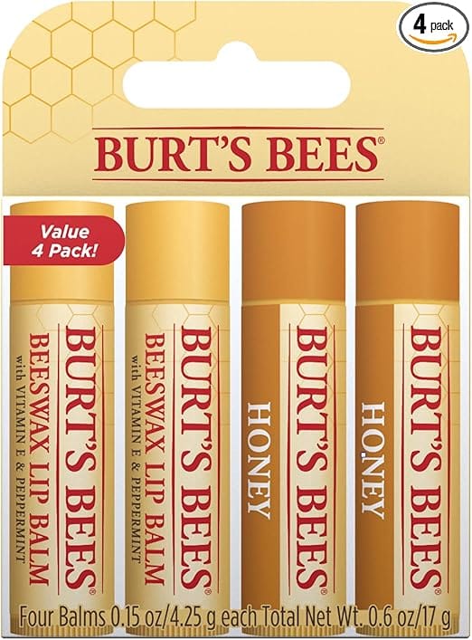 Toothpaste lip hack with Colgate MaxFresh, honey, and sugar to brighten dark lips — hydrated after with Burt’s Bees Overnight Therapy and NIVEA balm for a natural pink sheen.