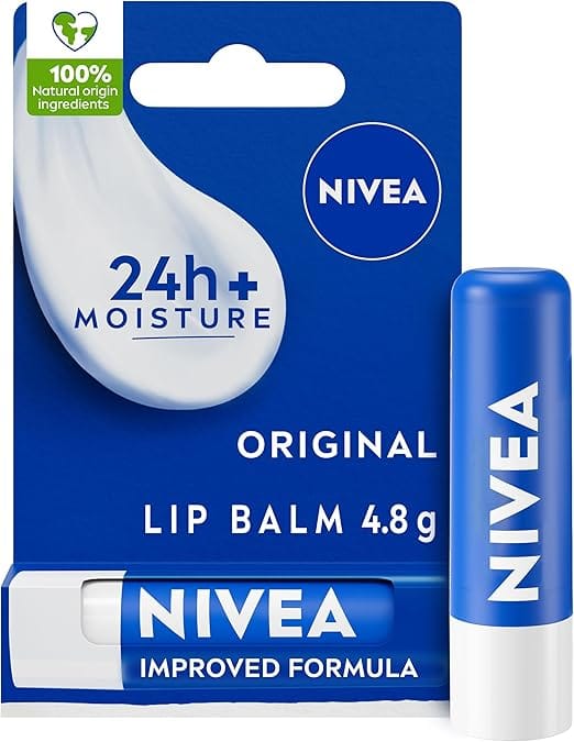 Toothpaste lip hack with Colgate MaxFresh, honey, and sugar to brighten dark lips — hydrated after with nivea Overnight Therapy and NIVEA balm for a natural pink sheen.