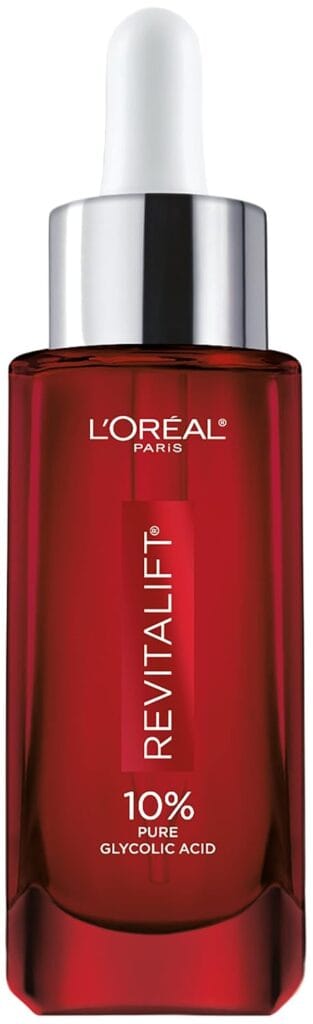 5-7% glycolic acid toner (L’Oréal Revitalift Glycolic Bright