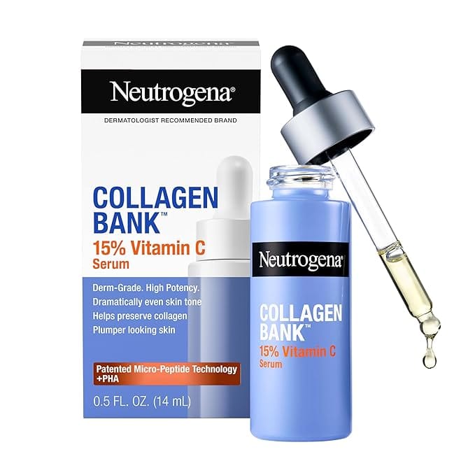 Neutrogena-Collagen-Bank-15-Vitamin-C-Face-Serum-Vitamin-C-Serum-for-Face-Helps-Build-Collagen-for-Glowing-Plumper-Looking-Skin-Uneven-Skin-Tone-Treatment-Fragrance-Free.