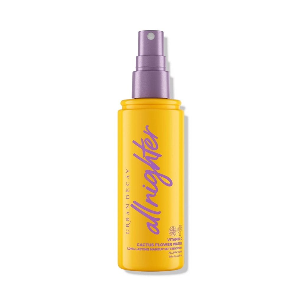 Urban Decay All Nighter Setting Spray – pro makeup hack for long-lasting eyeshadow and flawless glam.