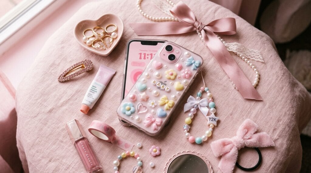 DIY 3D Button Phone Case Decoration