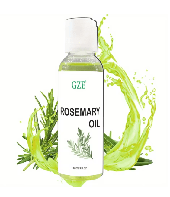 5. GZE Rosemary Essential Oil — Natural Hair Growth Serum (118ml/4fl.oz)