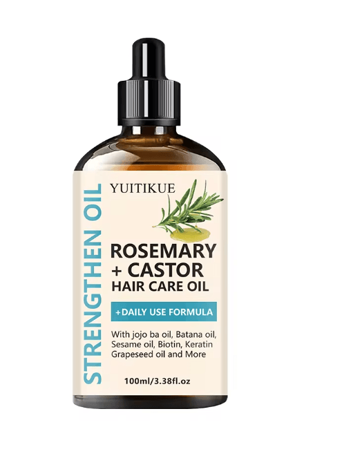6. YUITIKUE Rosemary + Castor Strengthening Hair Oil (100ml)