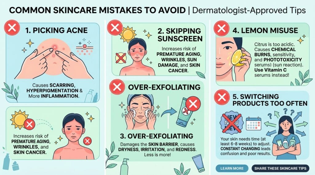 Mistakes That Make Face Dark Spots Worse