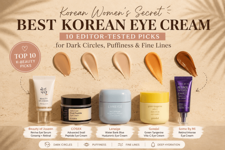 Best Korean Eye Cream: 10 Editor-Tested Picks for Dark Circles, Puffiness & Fine Lines
