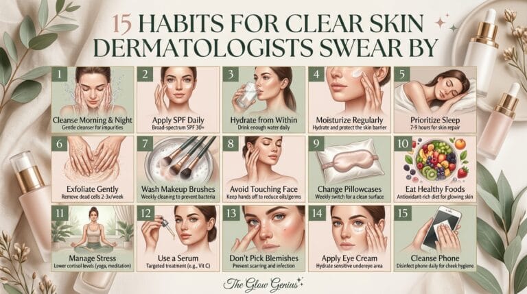 Habits for Clear Skin: 15 Daily Rituals Dermatologists Actually Recommend